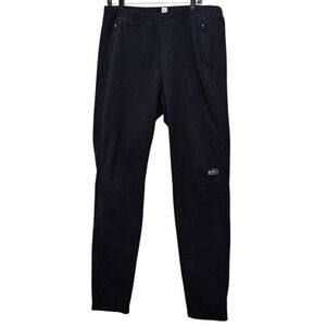 REI Coop Black Warm Fleece Pants Joggers Athletic Outdoor L Gorpcore Granola
